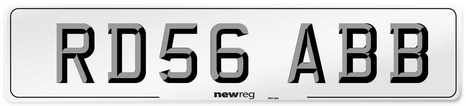 RD56 ABB Number Plate from New Reg
